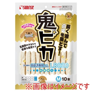 マルカン MG マルカン ゴン太の歯磨き専用 ガム L8020乳酸菌入り 鬼ピカ Mサイズ 10本