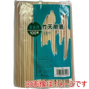 シンワ シンワ 竹天削箸24cm 裸 100P A