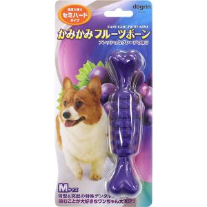 スーパーキャット SuperCat スーパーキャット かみかみフルーツボーン グレープ M セミハードタイプ 犬 おもちゃ デンタルケア