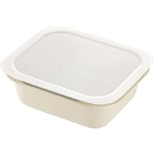 リッチェル Richell リッチェル つみ重ねザルバット コランダー&バット レクタングル L フタ付 アイボリー