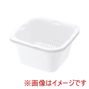 リッチェル Richell リッチェル シェリー ザルバッとん 大盛 深 ホワイト 1セット ザル1個 バット1個