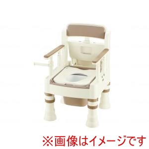 リッチェル リッチェル 45601 ポータブルトイレきらくMS型 標準便座 アイボリー メーカー直送 代引不可 北海道沖縄離島不可