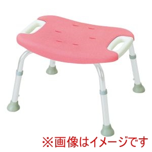 リッチェル リッチェル 204593 49331 やわらかシャワーチェア 背なしワイド ピンク