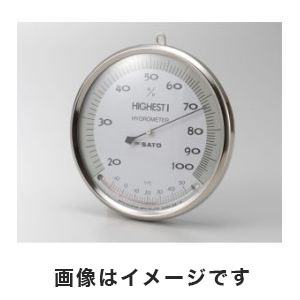 佐藤計量器製作所 skSATO 佐藤計量器 7540-00 ハイエストI型湿度計温度計付 150mm