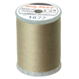 日本紐釦貿易 Nippon Chuko NBK ダイヤフェザー 家庭用スパンミシン糸 30番 300m巻 No.1077 サンドアッシュ DKS30-1077 日本紐釦貿易