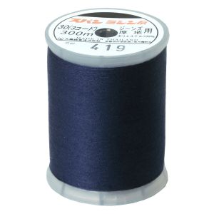 日本紐釦貿易 Nippon Chuko NBK ダイヤフェザー 家庭用スパンミシン糸 30番 300m巻 No.419 紺 DKS30-419 日本紐釦貿易