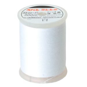 日本紐釦貿易 Nippon Chuko NBK ダイヤフェザー 家庭用スパンミシン糸 30番 300m巻 No.401 白 DKS30-401 日本紐釦貿易