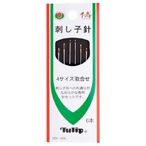 チューリップ tulip チューリップ 伝 刺し子針 4サイズ取合せ DEN-024 tulip