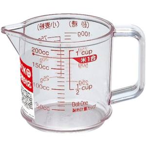 アスベル ASVEL アスベル 2316 ベルワン 耐熱計量カップ R200 クリア