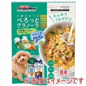 ドギーマンハヤシ DoggyMan ドギーマン ぺろっとグラノーラ 野菜ミックス さつまいも味 250g DoggyMan