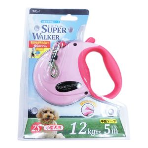 アースペット EARTH アースペット ハンドラー 伸縮リードN.2S ピンク 小型犬 12kgまで 5m