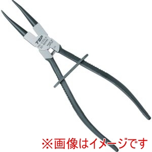 トップ工業 TOP トップ工業 HS-230LK ロック式スナップリングプライヤ穴用ストレート ロック式スナップリングプライヤ穴用直爪 230mm 使用範囲32～80mm