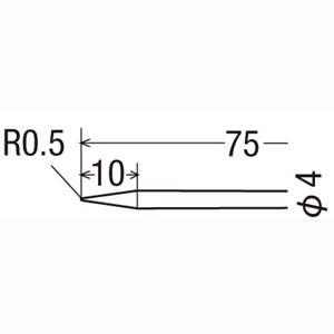 太洋電機 グット goot グット T-48B 替こて先 φ4×75mm goot 太洋電機