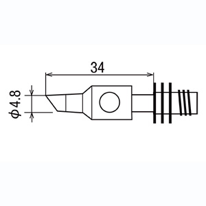 太洋電機 グット goot グット GP-101T-4.8C 替こて先 GP-101S用 goot 太洋電機