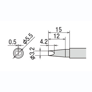太洋電機 グット goot グット PX-2RT-3.2D 替こて先 PX2 3系/SVS系用 goot 太洋電機