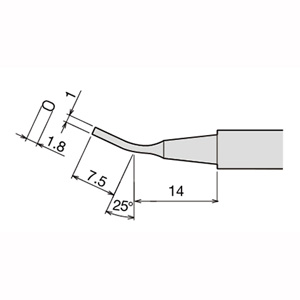 太洋電機 グット goot グット PX-60RT-1.8H 替こて先 RX7/PX5 6/CXR3 4系用 goot 太洋電機