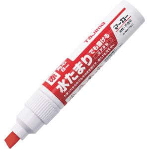 タジマ TAJIMA タジマ ZENM-FRED 全天候マーカー赤<太字 角芯>