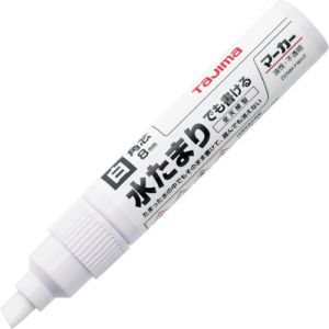 タジマ TAJIMA タジマ ZENM-FWHT 全天候マーカー白<太字 角芯>