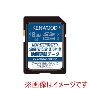ケンウッド KENWOOD KENWOOD KNA-MD26D ナビゲーション用 地図更新データ用 SDカード 2025年秋締めデータ