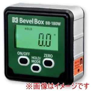 新潟精機 SK 新潟精機 BB-180W デジタル角度計 ベベルボックス バックライト付 無線出力 BLUETOOTH 測定範囲+-180.0° 最小読取値0.1°