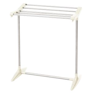 ベストコ BESTOCO ベストコ ステンレス タオル掛け タオルスタンド 幅51.5×奥行30×高さ59.5cm ライトグレー NY-280