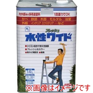 ニッぺ ニッぺ 水性フレッシュワイド 14L シルバーグレー HTA121-14