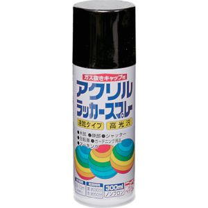 ニッぺ ニッぺ 4976124270536 アクリルラッカースプレー 300ml ブラック HWE005-300
