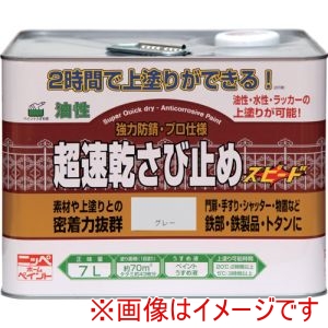 ニッぺ ニッぺ HWC102-7 超速乾さび止め 7L グレー