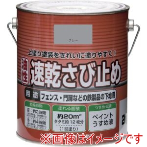 ニッぺ ニッぺ HY107-2 ニュー油性速乾さび止め 2kg グレー
