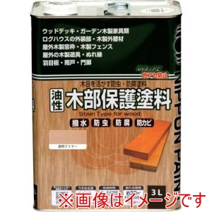 ニッぺ ニッぺ HYM010-3 油性木部保護塗料 3L 透明クリアー