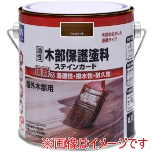 ニッぺ ニッぺ 油性木部保護塗料ステインガード 0.7L ウォルナット