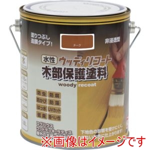 ニッぺ ニッぺ 300N003-1.6 水性ウッディリコート 1.6L チーク