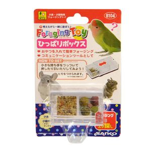 三晃商会 SANKO 三晃商会 フォージングトイ ひっぱりボックス 小鳥 チンチラ テグー おもちゃ