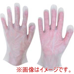 宇都宮製作 トーマ 宇都宮製作 LPE0181SETBL ポリエチ手袋L 100枚入