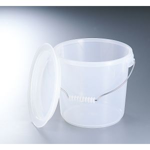 エンテック ENTEC エンテック PO-13C PP バケツ 12.7L 蓋 シールタイプ 乳白色