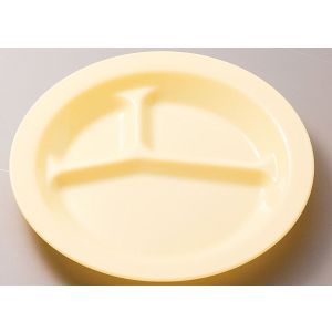 エンテック ENTEC エンテック 1714K PP 丸ランチ皿 三ツ切 クリーム
