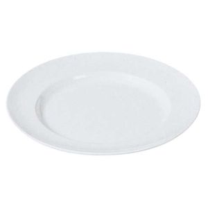 エンテック ENTEC エンテック メラミン ラーメン丼受皿 小 平皿 リム型 8インチ クリーム NO.26A