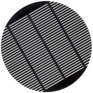 エンテック ENTEC エンテック PP ざるそば スダレ 丸型 NO.97B ブラック