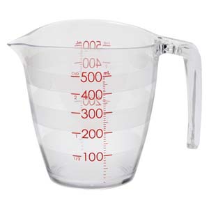 マーナ MARNA マーナ 目盛りが見やすい 計量カップ 500ml K728CL