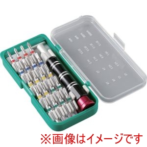 イチネンアクセス P･TOOL イチネンアクセス 13944 差替え式精密ドライバー組 ラインカラービット20本付