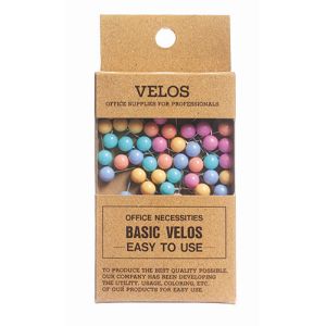 ベロス ベロス DF-117P マップ画鋲 豆 パステルMIX 50本