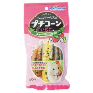 ドギーマンハヤシ DoggyMan ドギーマン ハムスター リスのプチコーン いちご味 60g