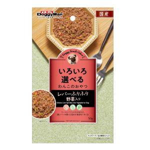 ドギーマンハヤシ DoggyMan ドギーマンハヤシ ドギースナックバリュー レバーふりふり 野菜入り 50g