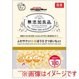 ドギーマンハヤシ DoggyMan ドギーマン 無添加良品 ふわサクッ お米ぼうろ さつまいも入り 36g