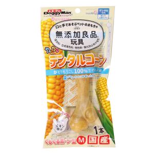 ドギーマンハヤシ DoggyMan ドギーマン 無添加良品 カムカムデンタルコーン ぐるぐるボーン型 M チキン 1本 DoggyMan