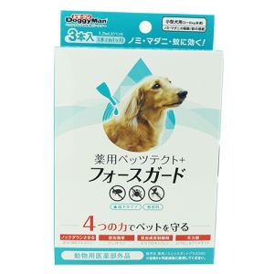 ドギーマンハヤシ DoggyMan ドギーマン 薬用ペッツテクト+フォースガード 小型犬用 3本入