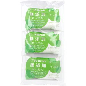 ペリカン石鹸 ペリカン石鹸 無添加せっけん さっぱり 100g×3個入