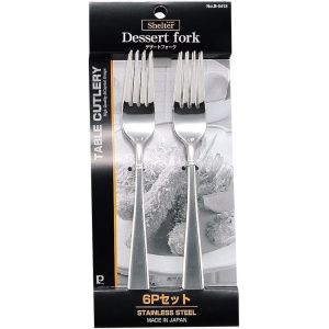 パール金属 Pearl パール金属 B5413 シェルタ ステンレス製デザートフォーク 6Pセット