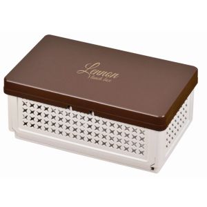 パール金属 パール金属 レノン 折りたたみ ランチボックス 仕切付 ブラウン D-2307