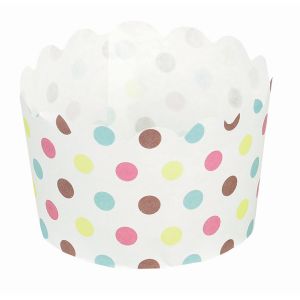 パール金属 パール金属 ベイクイージー 紙製マフィンカップ 70mm ドット 12枚入 D-2680
